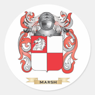 Wapenschild van het moeras (Family Crest) Ronde Sticker