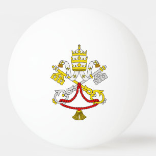 Wapenschild van het Vaticaan Premium Fine Art embl Pingpongballen
