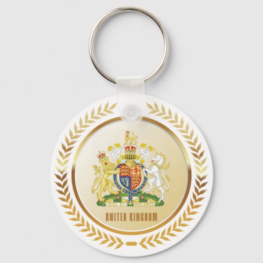 wapenschild van het Verenigd Koninkrijk Sleutelhanger (Voorkant)