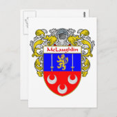 Wapenschild van McLaughlin (gemanteld) Briefkaart (Voorkant / Achterkant)