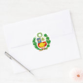 Wapenschild van Peru Sticker (Envelop)