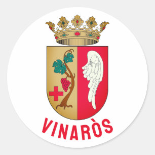 wapenschild Vinaròs Ronde Sticker
