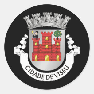 Wapenstaart, PORTUGAL Klassieke ronde zolder Sticker