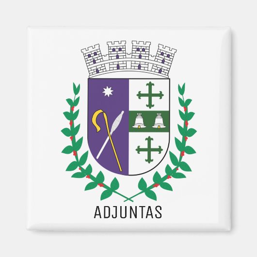 Wapenstaart van Adjuntas, Puerto Rico Magneet (Voorkant)