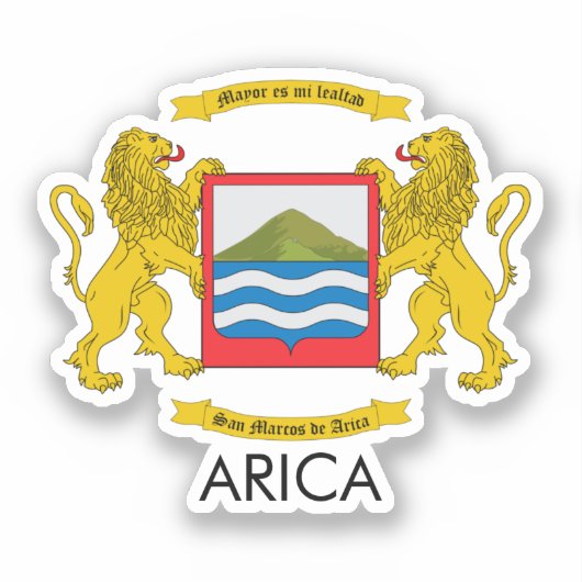 Wapenstaart van Afrika, Chili Sticker (Voorkant)