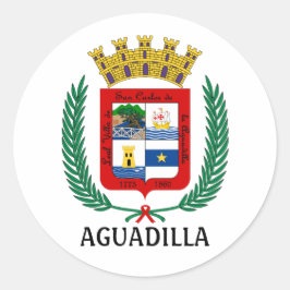 Wapenstaart van Aguadilla, Puerto Rico Ronde Sticker