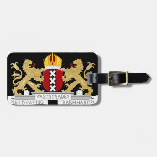 Wapenstaart van Amsterdam Bagagelabel
