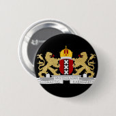 Wapenstaart van Amsterdam Ronde Button 5,7 Cm (Voorkant /achterkant)