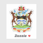 Wapenstaart van Antigua en Barbuda Sticker (Vel)