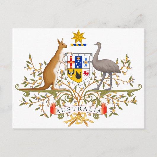 Wapenstaart van Australië Briefkaart (Voorkant)