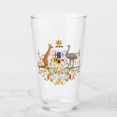 Wapenstaart van Australië Glas (Voorkant)