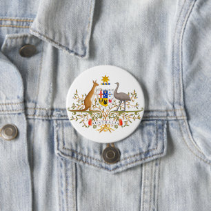 Wapenstaart van Australië Ronde Button 7,6 Cm