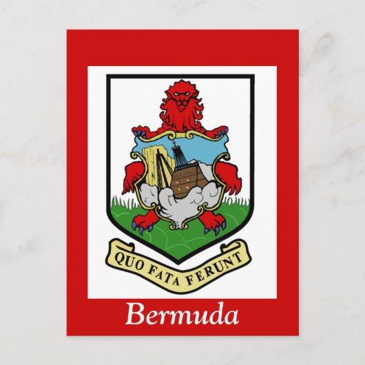 Wapenstaart van Bermuda Briefkaart (Voorkant)