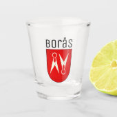 Wapenstaart van Borås, Zweden Shot Glas (Voorkant)