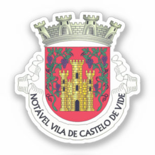 Wapenstaart van Castelo de Vide, Portugal Sticker