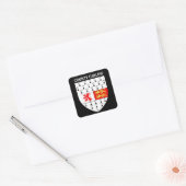 Wapenstaart van County Carlow, Ierland Vierkante Sticker (Envelop)