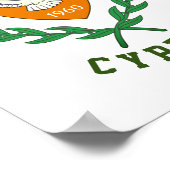 Wapenstaart van CYPRUS Poster (Hoek)