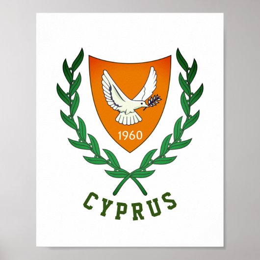 Wapenstaart van CYPRUS Poster (Voorkant)