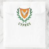 Wapenstaart van CYPRUS Ronde Sticker (Tas)