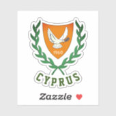 Wapenstaart van CYPRUS Sticker (Vel)