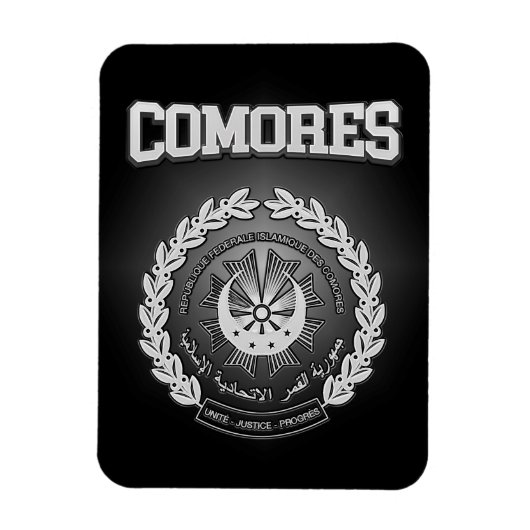 Wapenstaart van de Comoren Magneet (Verticaal)