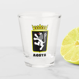 Wapenstaart van de vallei van Aosta (Italië) Shot Glas