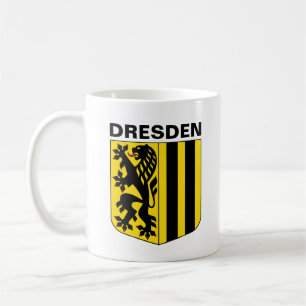 Wapenstaart van Dresden, Duitsland Koffiemok