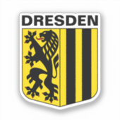 Wapenstaart van Dresden, Duitsland Sticker (Voorkant)