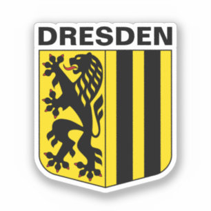 Wapenstaart van Dresden, Duitsland Sticker