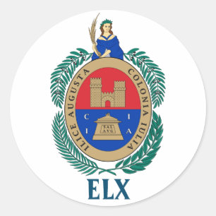 Wapenstaart van Elche, SPANJE Ronde Sticker