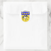 Wapenstaart van Gladsaxe, Denemarken Ronde Sticker (Tas)
