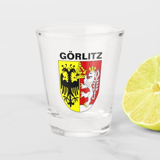 Wapenstaart van Görlitz, Duitsland Shot Glas (Voorkant)