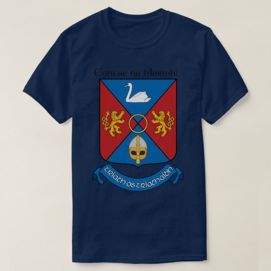 Wapenstaart van het graafschap Westmeath Irish T-shirt (Design voorkant)