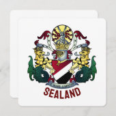 Wapenstaart van het Vorstendom Sealand (Voorkant / Achterkant)