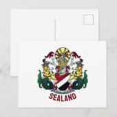 Wapenstaart van het Vorstendom Sealand Briefkaart (Voorkant / Achterkant)