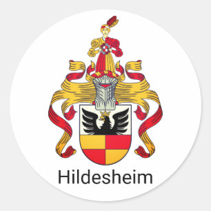 Wapenstaart van Hildesheim, Duitsland Ronde Sticker