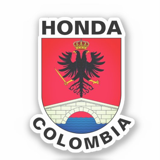 Wapenstaart van Honda (Tolima), Colombia Classic R Sticker (Voorkant)