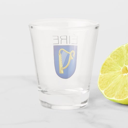 Wapenstaart van Ierland Shot Glas (Achterkant)
