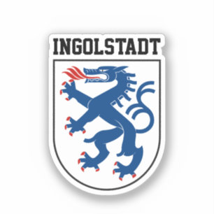 Wapenstaart van Ingolstadt, Beieren - DUITSLAND Sticker