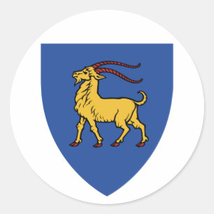 Wapenstaart van Istrië Ronde Sticker