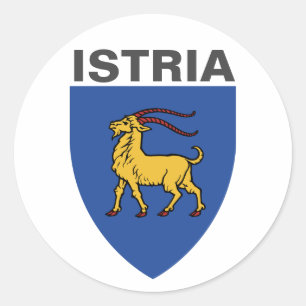 Wapenstaart van Istrië Ronde Sticker