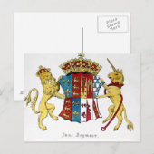 Wapenstaart van Jane Seymour Briefkaart (Voorkant / Achterkant)
