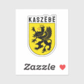 Wapenstaart van Kasjubië Sticker (Vel)