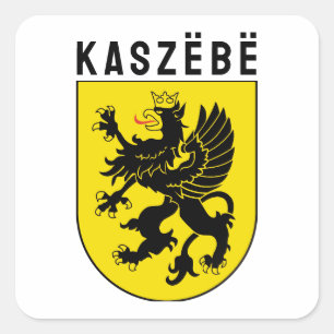 Wapenstaart van Kasjubië Vierkante Sticker