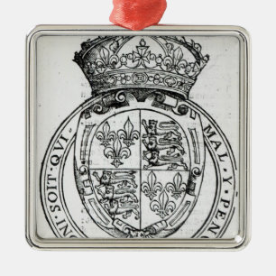 Wapenstaart van koningin Elizabeth I Metalen Ornament