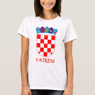 Wapenstaart van Kroatië Vatreni T-Shirt