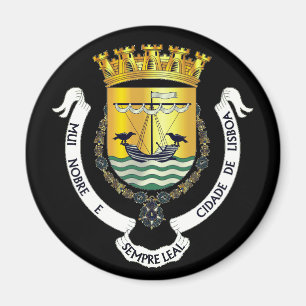 Wapenstaart van Lissabon, Portugal Magnet Magneet