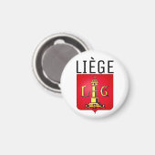 Wapenstaart van Luik, België Magneet (Voorkant / Achterkant)