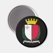 Wapenstaart van Malta Magnet Magneet (Voorkant / Achterkant)