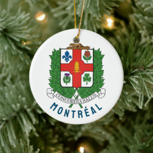 Wapenstaart van Montréal, CANADA Keramisch Ornament